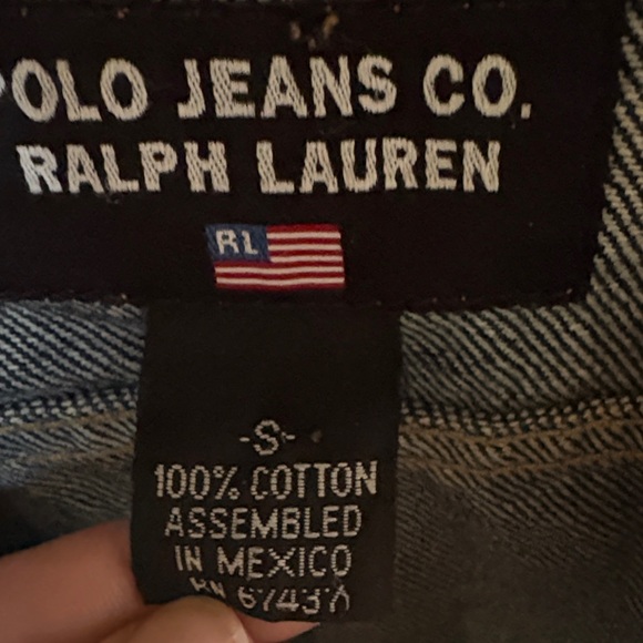 Ralph Lauren Polo Jeans Co. Dark Blue Jean Jacket - Picture 3 of 4